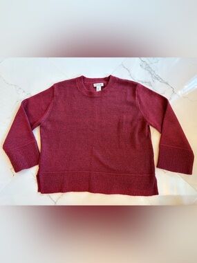 Rachel Zoe Women’s Crewneck Sweater in Deep Wine Red
